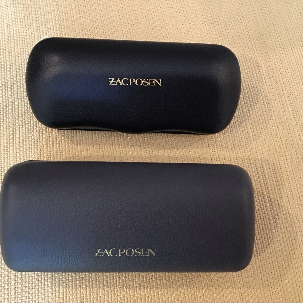 2 Zac Posen sunglass cases. Gray & Black. Gray purple inside, black gray…